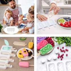 Molde de sorvete de silicone - para fazer sobremesas caseiras