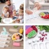 Molde de sorvete de silicone - para fazer sobremesas caseiras