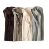 Chapéu de inverno quente - capuz de cashmere de malha - com gola - ajustável
