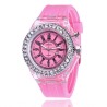 GENEVA - Quartz watch - crystals - silicone strap - with LED lightWatches