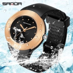SANDA - relógio feminino luxuoso - Quartzo - à prova d'água