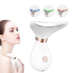 Massageador multifuncional de rosto / pescoço - lifting / anti-rugas - terapia de fótons LED