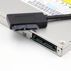 USB 2.0 - 3.0 para mini Sata II 7+6 13Pin - adaptador - cabo - para laptop CD/DVD ROM Slimline Drive