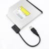 USB 2.0 - 3.0 para mini Sata II 7+6 13Pin - adaptador - cabo - para laptop CD/DVD ROM Slimline Drive