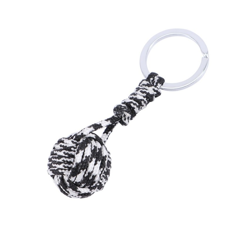 Cordão de pára-quedas militar - pingente de bola - chaveiro