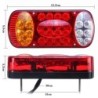 Indicador traseiro do batente traseiro - luz de ré - 12V - 32 LED - 2 peças