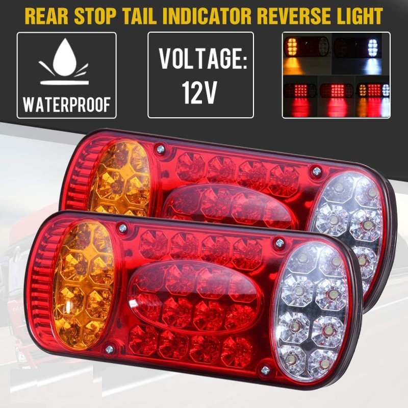 Indicador traseiro do batente traseiro - luz de ré - 12V - 32 LED - 2 peças