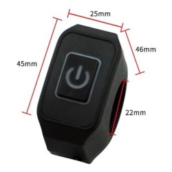 22mm 7/8'' - motorcycle handlebar switch - momentary control switch - with LED light - waterproofSwitches