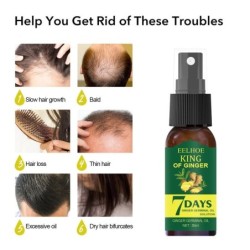 Essência de crescimento capilar - spray anti queda de cabelo