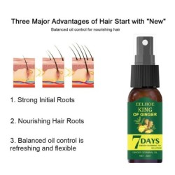 Essência de crescimento capilar - spray anti queda de cabelo