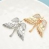 Broche de anjo de asas grandes - com cristais