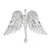 Broche de anjo de asas grandes - com cristais