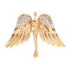 Broche de anjo de asas grandes - com cristais