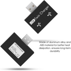 Carregador USB 2.0 para 2 portas - adaptador HUB