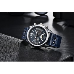 BENYAR - relógio Quartz esportivo - à prova d'água - pulseira de couro