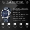 BENYAR - relógio Quartz esportivo - 100m à prova d'água - pulseira de couro