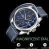 BENYAR - relógio Quartz esportivo - 100m à prova d'água - pulseira de couro