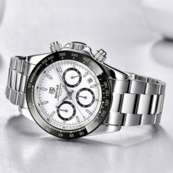 BENYAR - sports stainless steel watch - chronograph - Quartz - waterproofWatches