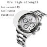 BENYAR - sports stainless steel watch - chronograph - Quartz - waterproofWatches