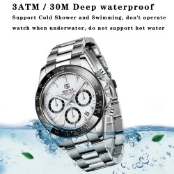 BENYAR - sports stainless steel watch - chronograph - Quartz - waterproofWatches