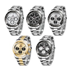 BENYAR - sports stainless steel watch - chronograph - Quartz - waterproofWatches