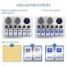 Balancim de metal à prova d'água - painel de interruptores - disjuntor - USB - 4/6 gang