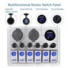 Balancim de metal à prova d'água - painel de interruptores - disjuntor - USB - 4/6 gang