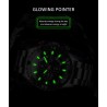 LIGE - relógio Quartz esportivo - luminoso - à prova d'água - aço inoxidável