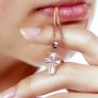 Crystal cross shaped pendant - with necklaceNecklaces