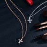 Crystal cross shaped pendant - with necklaceNecklaces