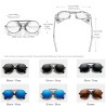 KINGSEVEN - retro round sunglasses - steampunk style - hollow out flip frameSunglasses