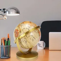 Rotating golden globe - with standEducational