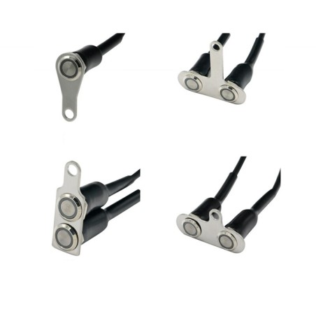 LED motorcycle handlebar switch - ON-OFF - adjustable mount - waterproof - stainless steelSwitches