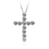 White crystal cross pendant - with necklaceNecklaces