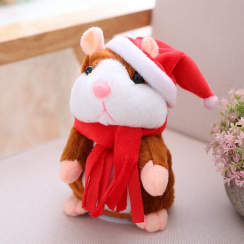 Natal falando hamster - brinquedo de pelúcia