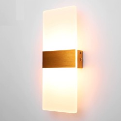 6W - 12W - Lâmpada de parede de acrílico LED