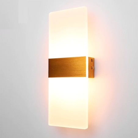 6W - 12W - Lâmpada de parede de acrílico LED