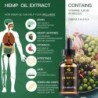 Óleo de semente de cânhamo orgânico - ansiedade / estresse / alívio da dor - auxílio para dormir - óleo de massagem de corpo int