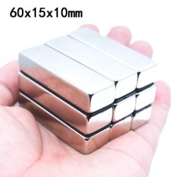 N35 - ímã de neodímio - bloco forte - 60 * 15 * 10 mm - 5 peças