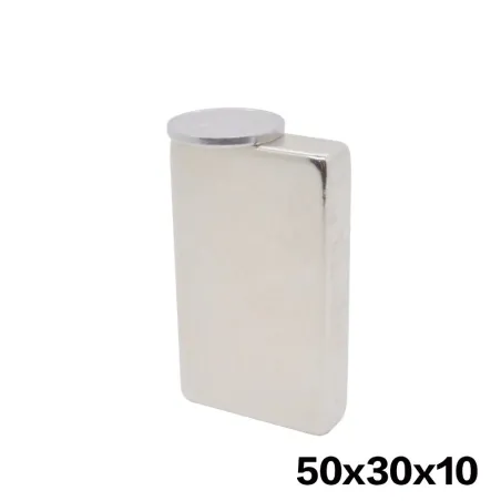 N35 - ímã de neodímio - bloco forte - 50 * 30 * 10 mm - 1 peça