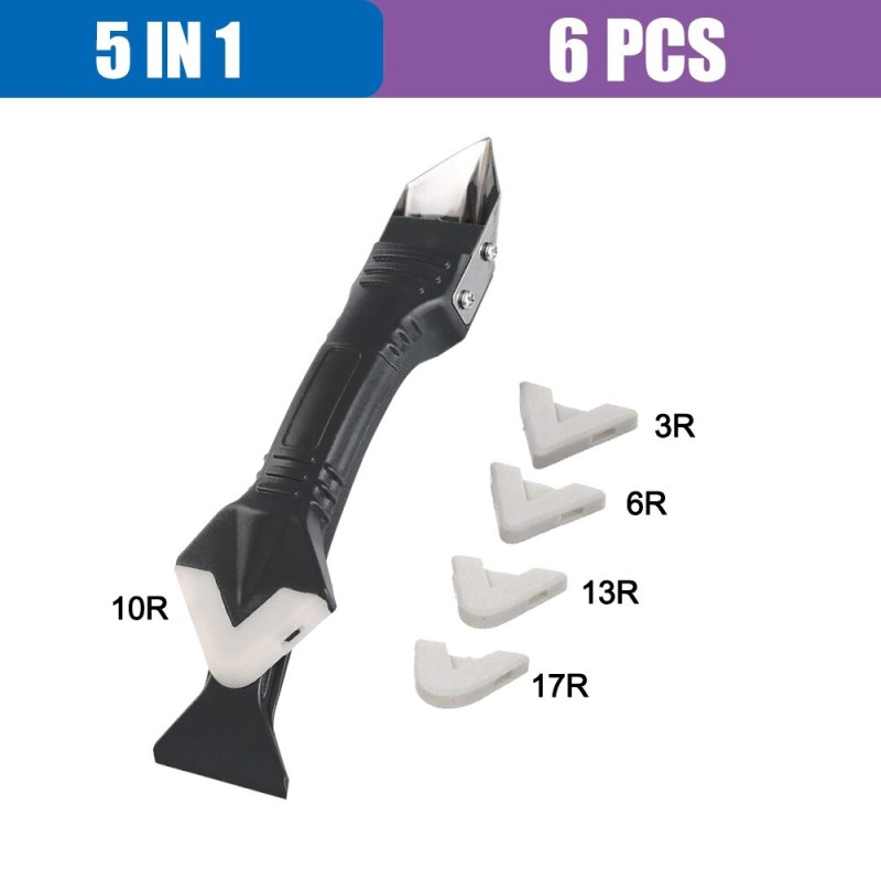 Raspador de selante de silicone - remoção de molde - ferramenta 5 em 1
