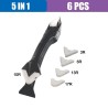 Raspador de selante de silicone - remoção de molde - ferramenta 5 em 1