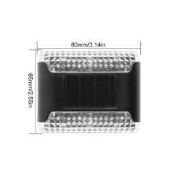 Luminária de parede solar para jardim - luz ascendente / descendente - LED - à prova d'água