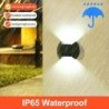 Luz solar para jardim - candeeiro de parede LED - à prova de água