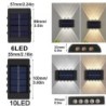 LED solar light - outdoor wall lamp - waterproof - up / down lightSolar lighting
