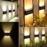 Luz solar LED - luminária de parede externa - à prova d'água - luz ascendente / descendente