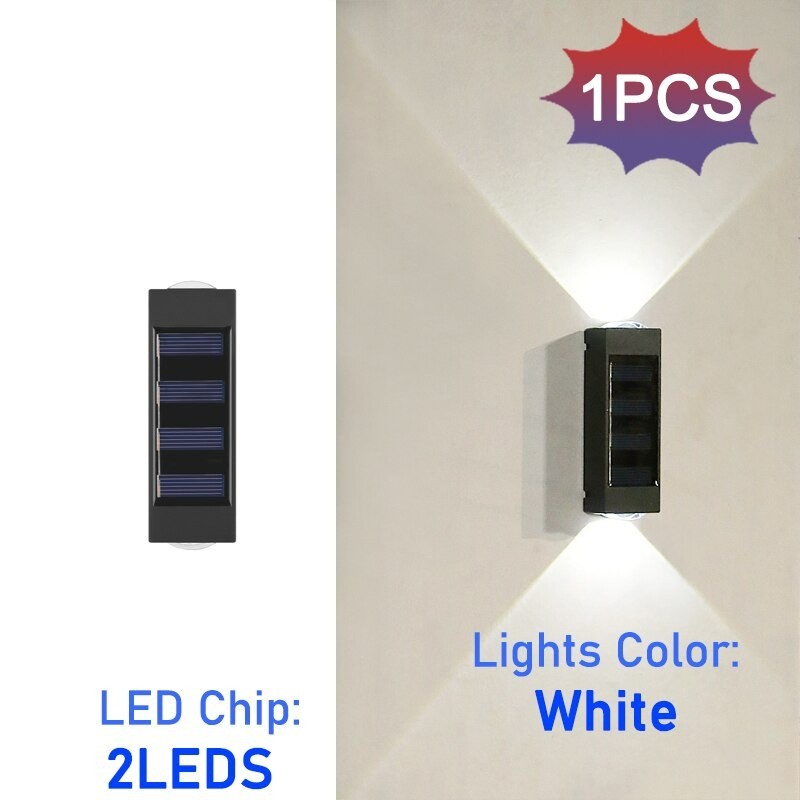 LED solar light - outdoor wall lamp - waterproof - up / down lightSolar lighting