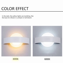 Modern LED wall lamp - square / round - 4WWall lights