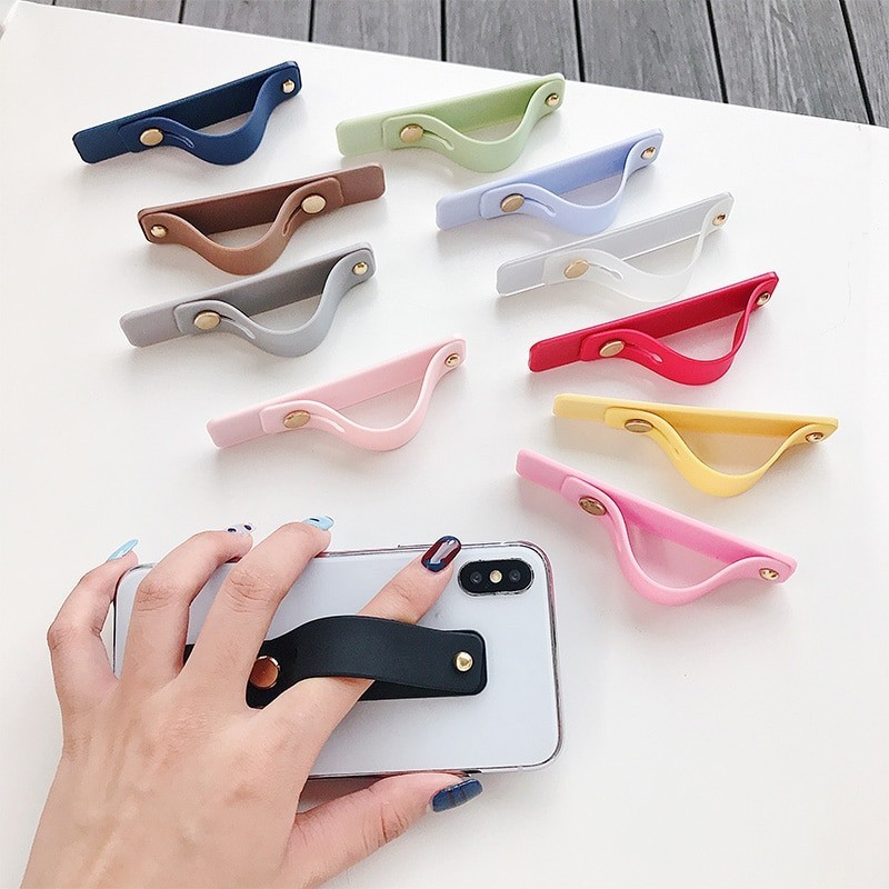 Suporte universal para telefone - pulseira de silicone - aperto de anel de dedo - adesivo