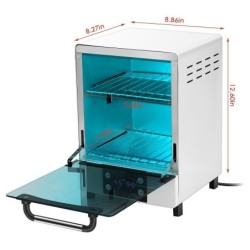 Esterilizador com temperatura constante de ozônio - função UV - 99% de desinfecção bacteriana - 12L
